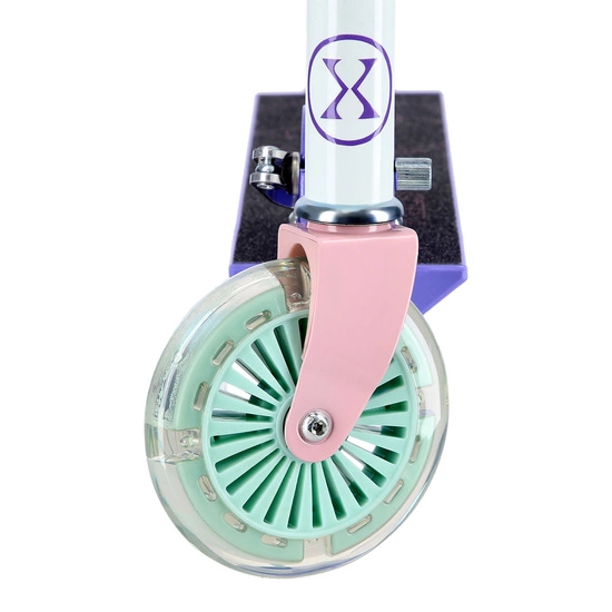 Hulajnoga miejska NILS EXTREME HD120L LED fioletowa