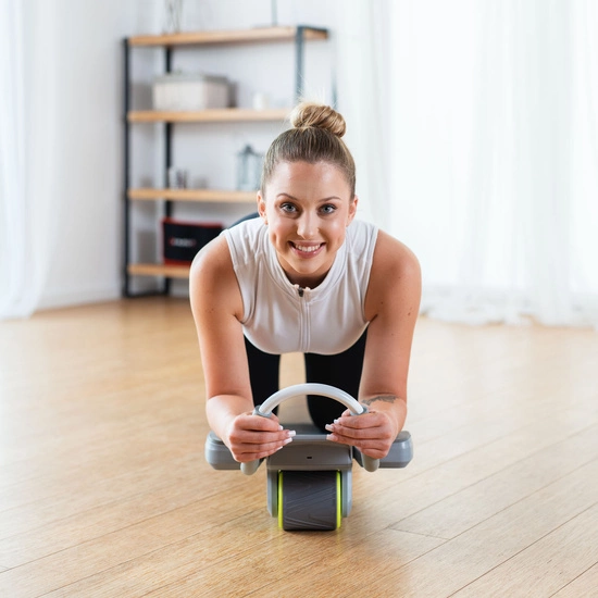 Koło do ćwiczeń mięśni brzucha HMS KA08 S szare