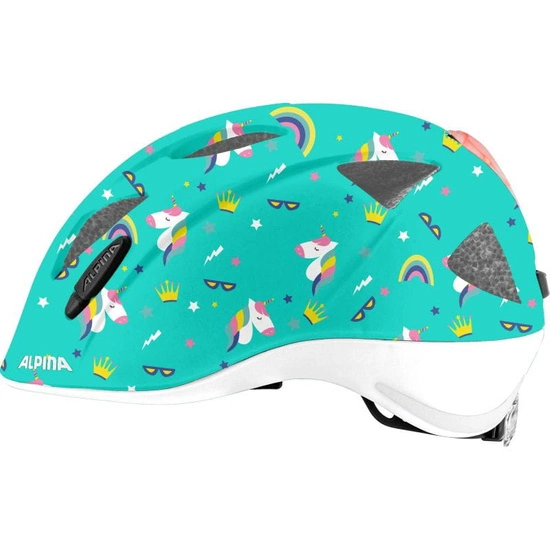 Kask rowerowy dziecięcy Alpina Ximo Flash turkusowy/unicorn