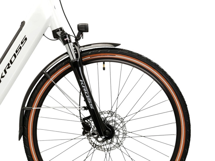 Rower elektryczny trekkingowy Kross Trans Hybrid 1.0 522 Wh 2025 perła