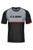 Koszulka rowerowa Cube Edge Black/Grey