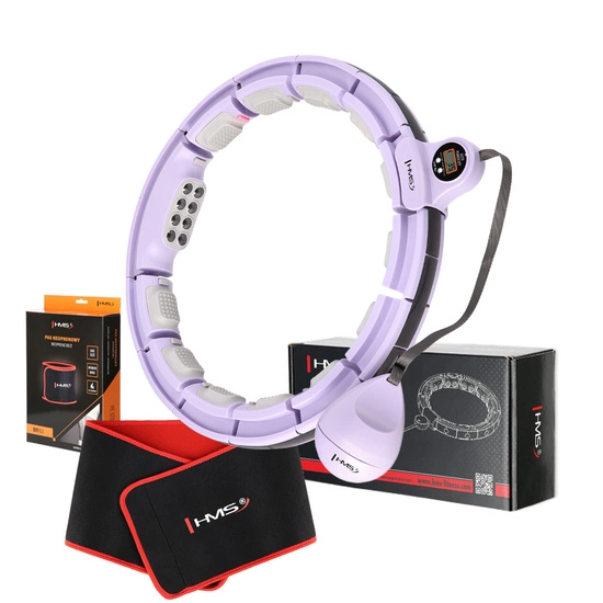 Hula hop magnetyczny z licznikiem i pasem HMS HHM13 violet