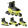 Łyżworolki dziecięce / młodzieżowe 4w1 NILS EXTREME NH18192 czarno / zielone