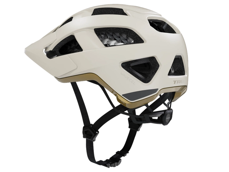 Kask rowerowy Trek Quantum WaveCel Biały Era/Klasyczny złoty