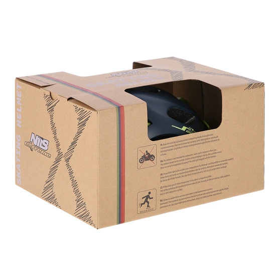 Kask na rolki, deskorolkę, hulajnogę NILS EXTREME MTW208 granatowy/zielony