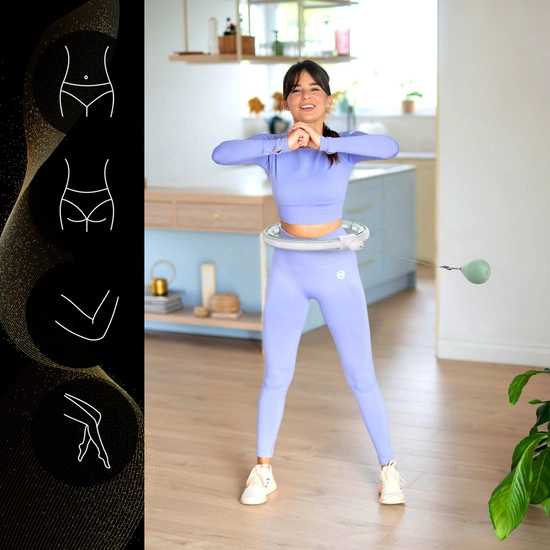 Hula hop z licznikiem HMS HHM15 zielona