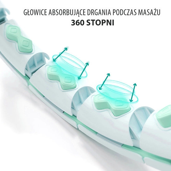 Hula hop z wypustkami, obciążnikiem i licznikiem HMS HHW06 zielony