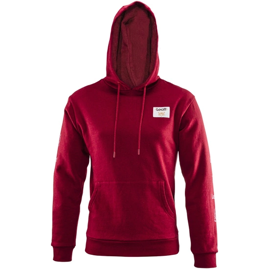Bluza z kapturem LEATT Hoodie Core ruby