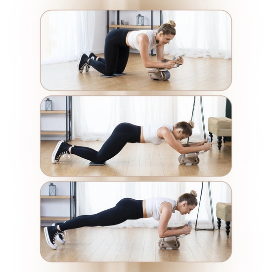 Koło do ćwiczeń mięśni brzucha HMS KA08 S brązowe