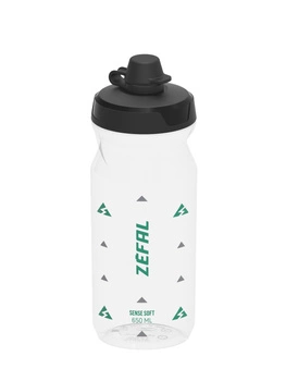 Bidon rowerowy Zefal Sense Soft No-Mud 650 ml transparent