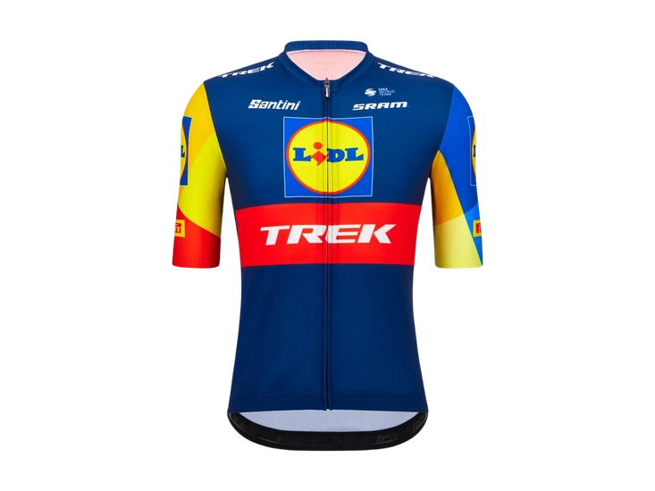 Koszulka rowerowa męska Santini Lidl - Trek Replica Race