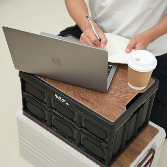 Składana skrzynia kempingowa z funkcją stołu 2w1 NILS CAMP NCB4005 20L