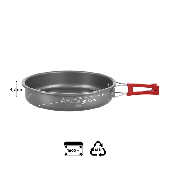 Patelnia turystyczna składana NILS CAMP NC17116 1.6 L