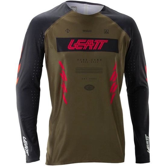 Koszulka rowerowa LEATT Jersey MTB Gravity 5.0 racebrown