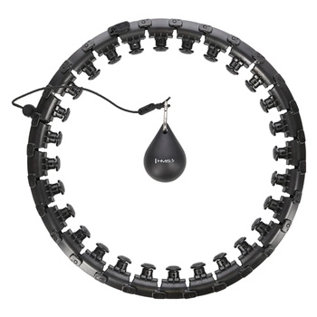 Hula hop z wypustkami i obciążnikiem HMS HHW12 czarny