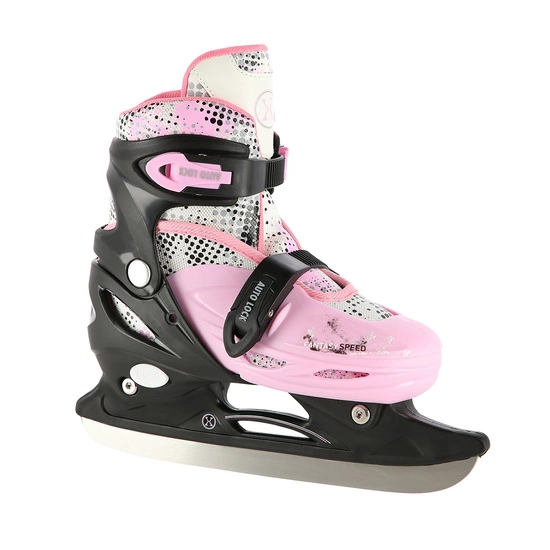 Łyżworolki dziecięce / młodzieżowe 4w1 NILS EXTREME NH18331 czarno / różowe