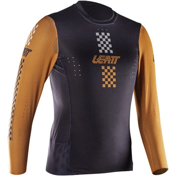 Koszulka rowerowa dziecięca LEATT Jersey MTB Gravity 4.0 Junior rust