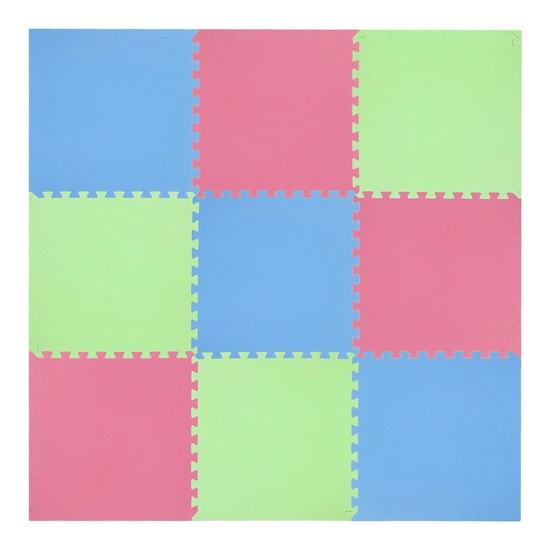 Mata puzzle ONE FITNESS MP10 MULTIPACK 10 mm zielono - niebiesko - czerwona