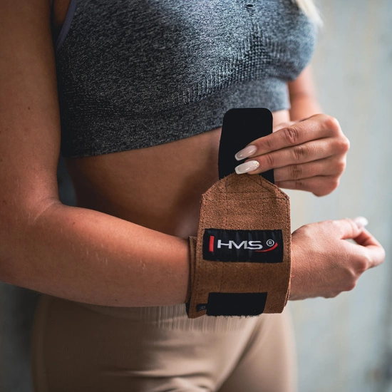 Usztywniacz ściągacz na nadgarstki HMS ONX04 skórzane