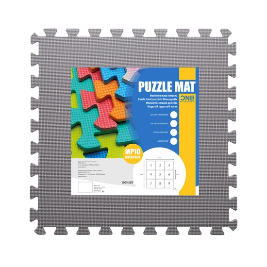 Mata puzzle ONE FITNESS MP10 MULTIPACK 10 mm różowo - szara