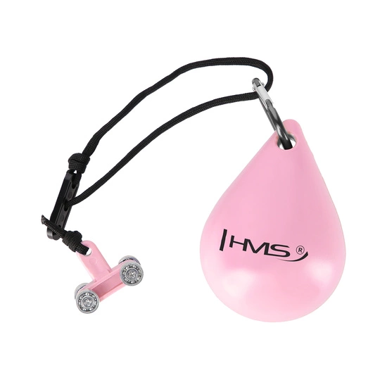 Hula hop z wypustkami, obciążnikiem i pasem HMS HHW01 light pink