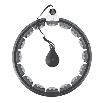 Hula hop z wypustkami, obciążnikiem i licznikiem HMS HHW06 czarny