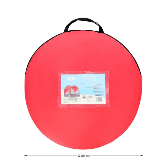 Namiot plażowy NILS CAMP NC3142 czerwony / szary