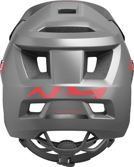 Kask rowerowy dziecięcy fullface ABUS YouDrop Ti S silver