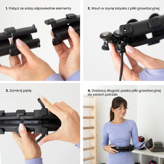 Hula hop z wypustkami, obciążnikiem i pasem HMS HHW01 czarny