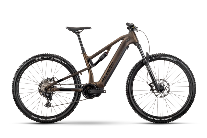 Rower elektryczny górski Raymon TrailRay 120 Pro 800Wh 2025 brown