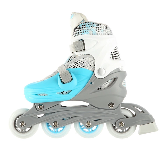 Łyżworolki dziecięce / młodzieżowe 4w1 NILS EXTREME NH18331 niebiesko / szare