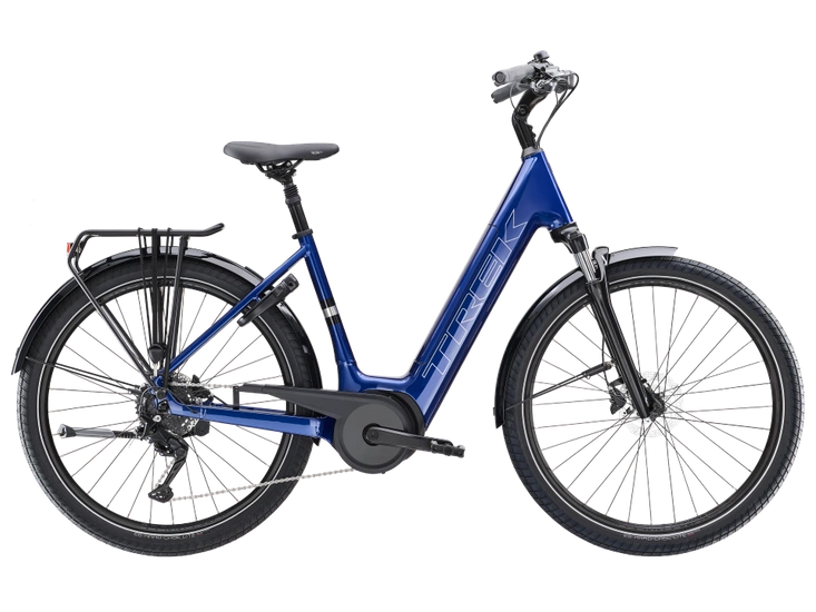 Rower elektryczny trekkingowy Trek Verve+ 3 Lowstep 545Wh 2025 hex blue