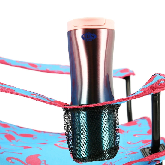 Krzesło turystyczne składane NILS CAMP NC3045 flamingi