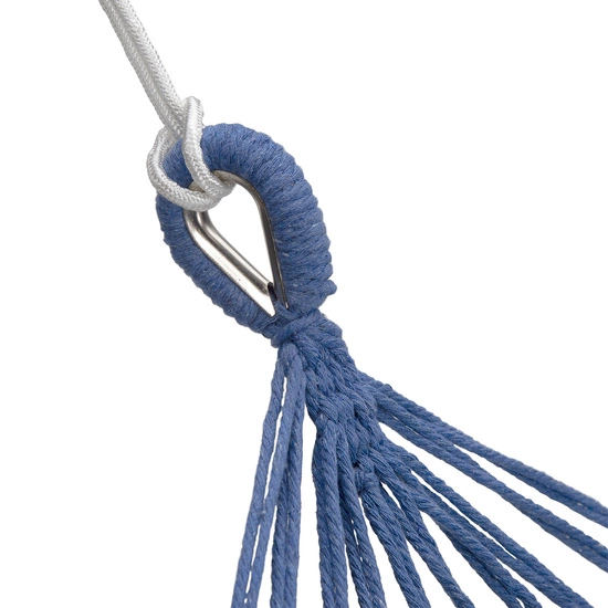 Hamak z drewnianą belka 70cm NILS CAMP NC9004 niebieski-ciemnoniebieski