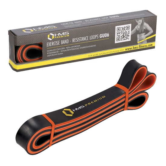 Guma do ćwiczeń HMS GU06 pomarańczowo - czarna