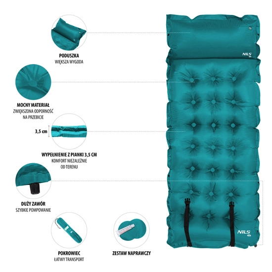 Mata samopompująca NILS CAMP NC4018 morska
