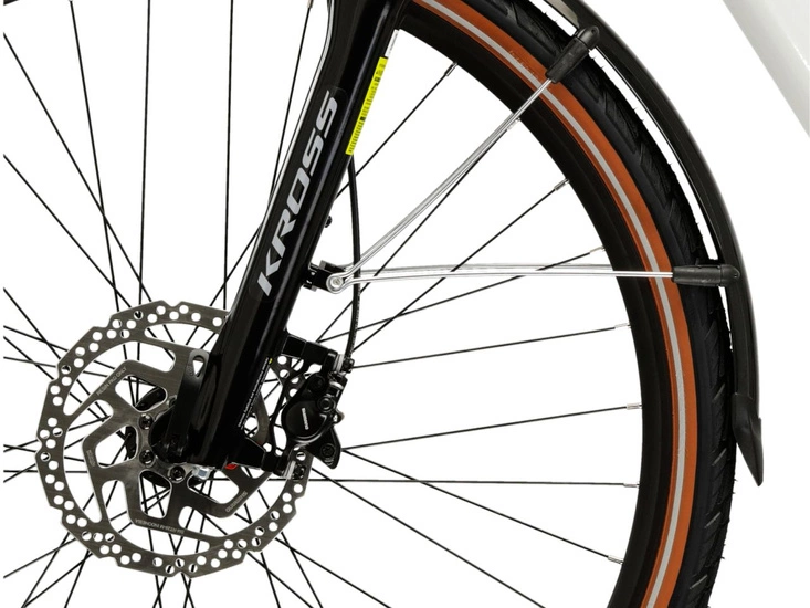 Rower elektryczny trekkingowy Kross Trans Hybrid 1.0 522 Wh 2025 perła