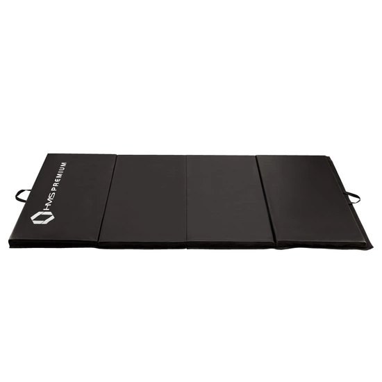 Materac gimnastyczny składany HMS PREMIUM MGS01 2400 x 1200 mm czarny