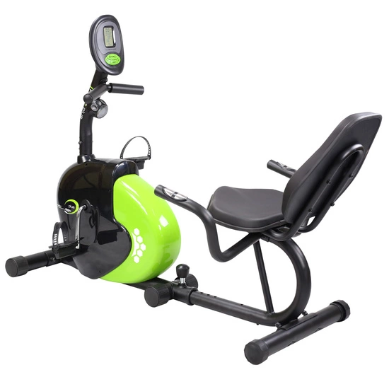 Rower stacjonarny magnetyczny poziomy HMS R9259 PLUS 9 kg czarno-zielony