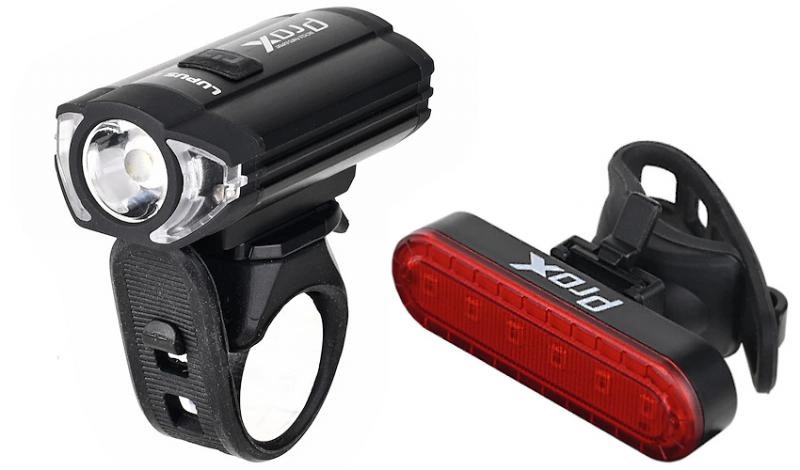 Zestaw lampek rowerowych Prox Lupus II Set 300 lm 10 lm