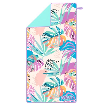 Ręcznik z mikrofibry NILS NCR14 160 x 80 cm flora