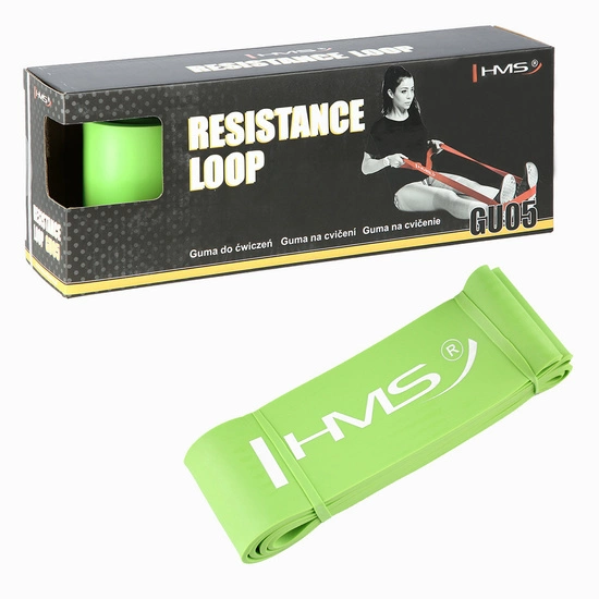 Guma do ćwiczeń HMS GU05 limonkowa