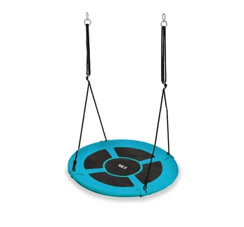 Huśtawka bocianie gniazdo NILS NB5031 śr.100 cm turkusowa