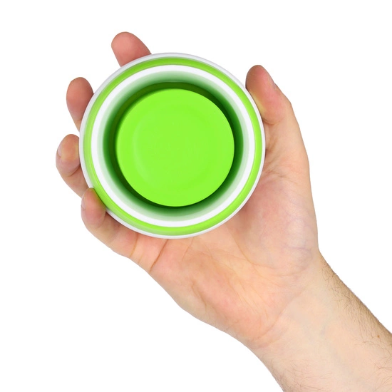 Kubek silikonowy składany NILS CAMP NC4103 600 ml jasnozielony