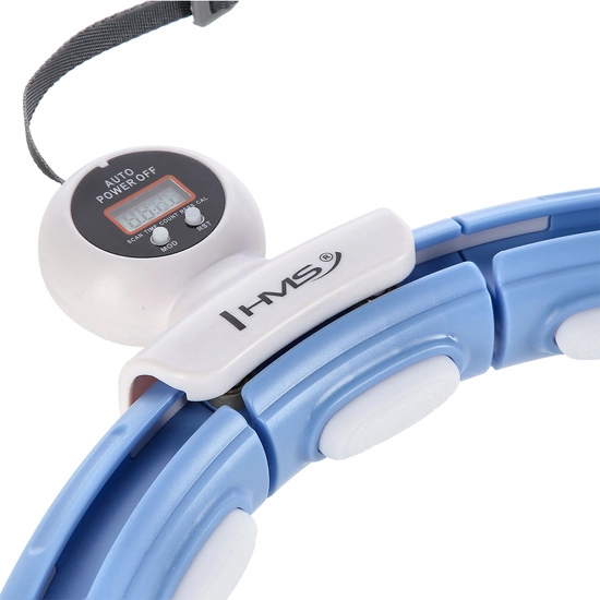 Hula hop z magnesem, obciążnikiem i licznikiem HMS HHM15 niebieski