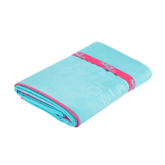 Ręcznik z mikrofibry szybkoschnący NILS AQUA NAR13 200x90 jasnoniebieski