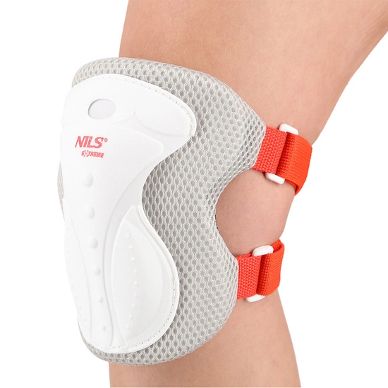 Ochraniacze na rolki, deskorolkę, hulajnogę NILS EXTREME H8334 białe