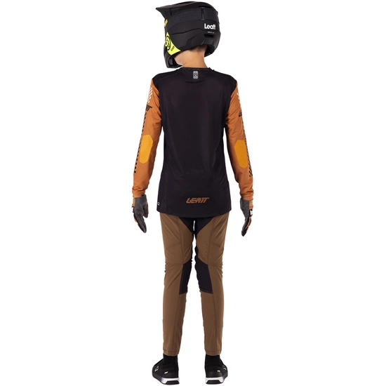 Koszulka rowerowa dziecięca LEATT Jersey MTB Gravity 4.0 Junior rust