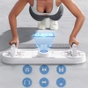 Deska do ćwiczeń mięśni brzucha i pompek z licznikiem HMS DBP03 biało - szara