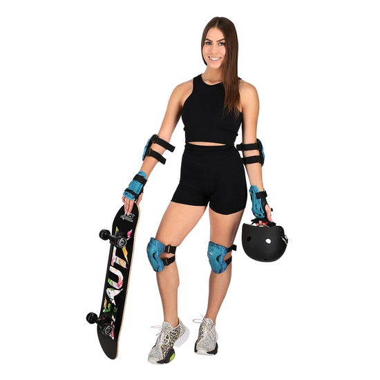 Ochraniacze na rolki, deskorolkę, hulajnogę NILS EXTREME H727 zielone